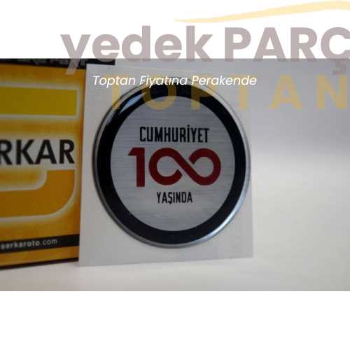 CUMHURİYET 100 YAŞINDA YAZI 100.YIL LOGOSU